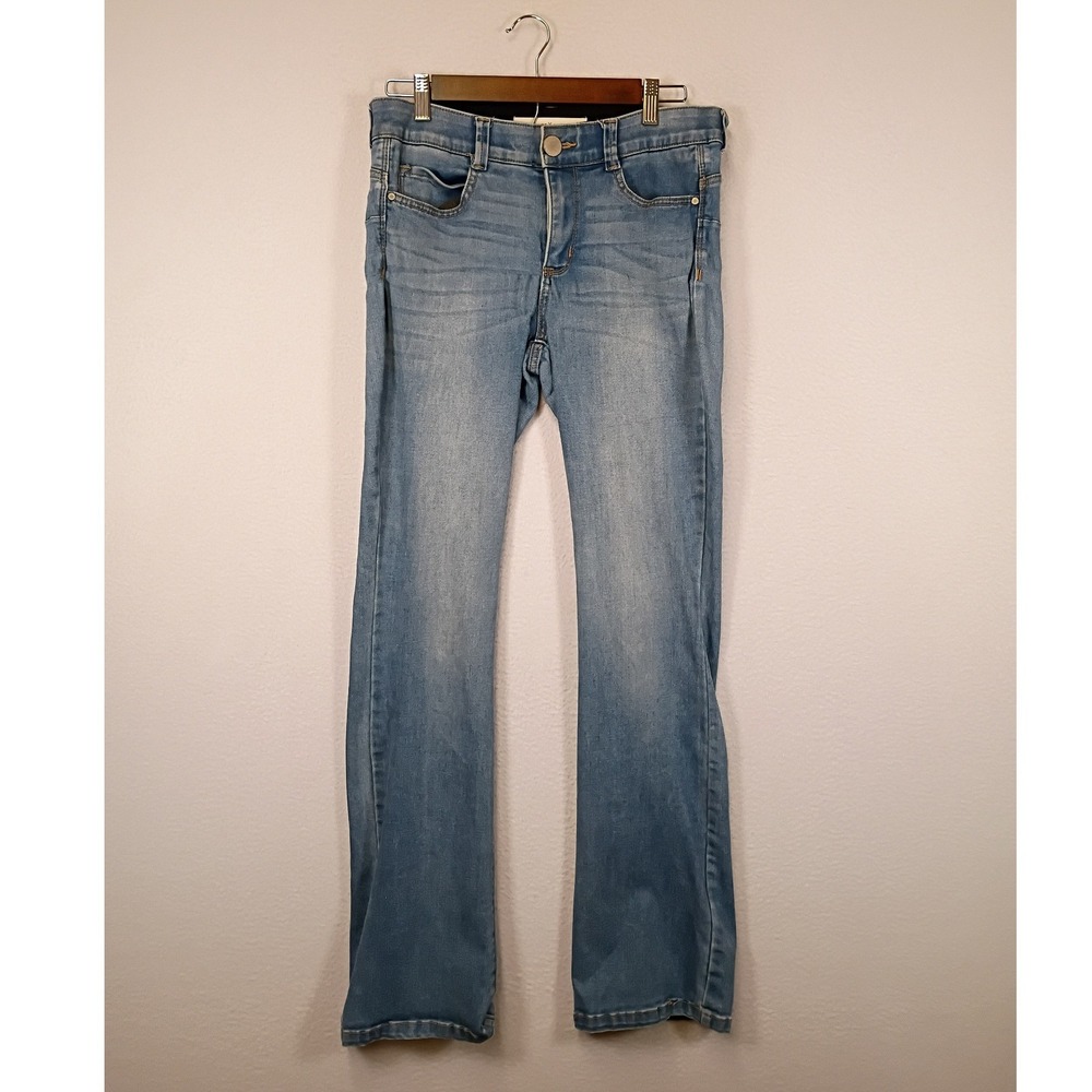 Boho Vintage America Womens Size 6 28 Light Blue Bootcut Stretch Denim Jeans